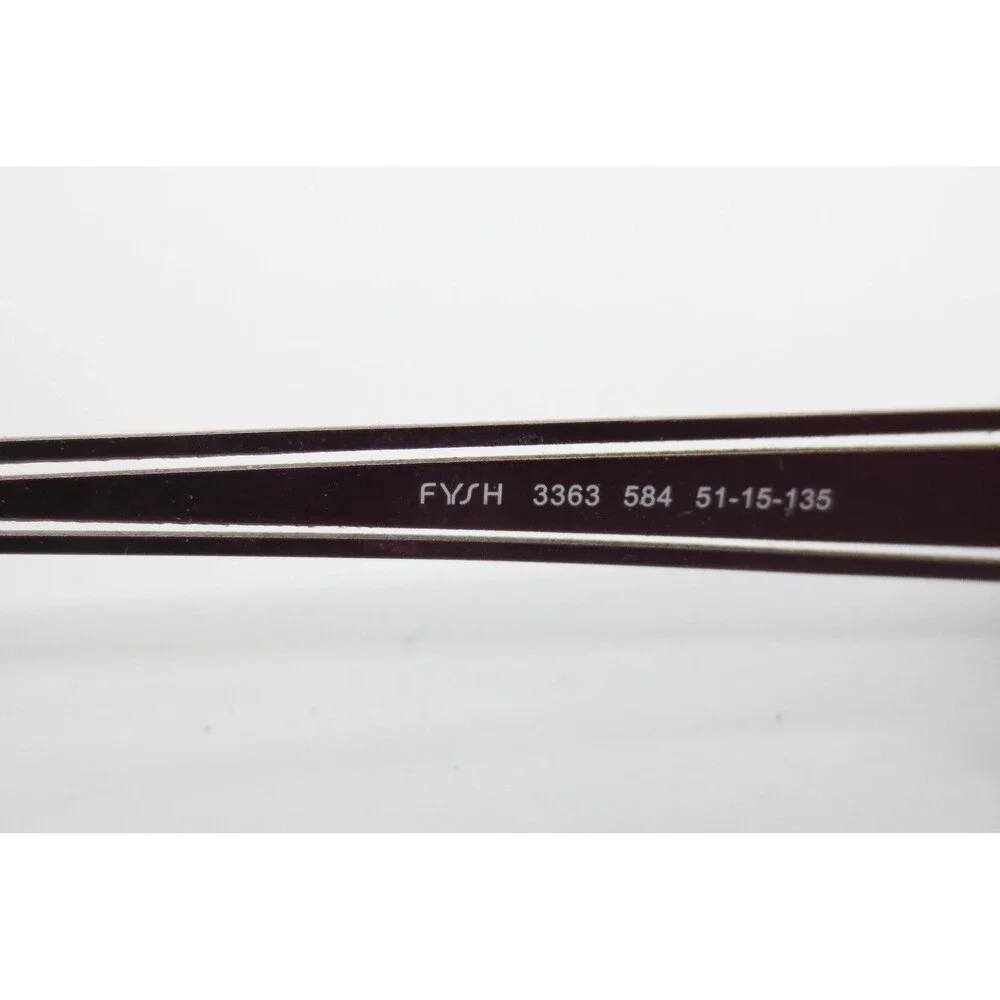 Fysh UK 3363 584 Purple Magenta Rectangular Eyeglasses Frames 51-15-135 Eyewear